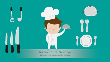 MASMUSCULO CHEF: BIZCOCHO DE NARANJA RELLENO DE MERMELADA FIT