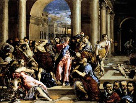 Expulsión de los mercaderes por El Greco