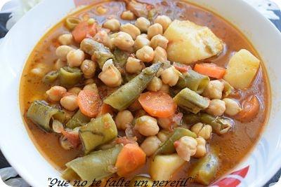 Potaje de Garbanzos con Habas