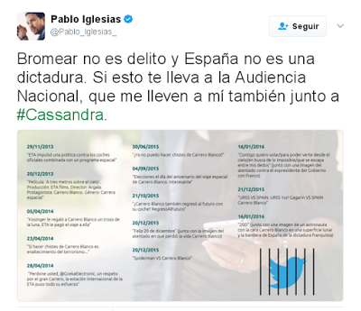 EL RESPETO SOLO LO MERECEN LOS PODEMITAS, por @JSobrevive vía @ElDiestro_