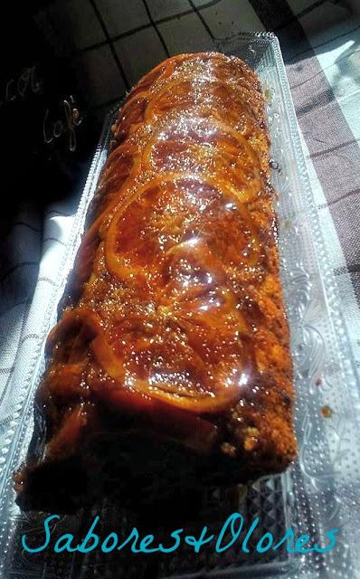 PASTEL DE NARANJA  EN  ALMIBAR  CON SEMILLAS DE AMAPOLA