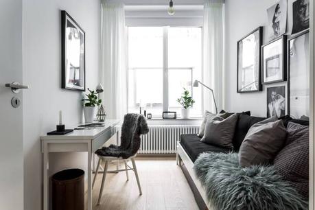 piso en antigua fábrica diseño loft decoración nórdica decoración loft decoración interiores suecos decoración gris madera plantas blog decoración escandinava Apartamento tipo loft con grandes ventanales 