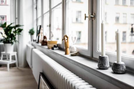 piso en antigua fábrica diseño loft decoración nórdica decoración loft decoración interiores suecos decoración gris madera plantas blog decoración escandinava Apartamento tipo loft con grandes ventanales 