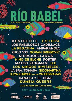 Río Babel 2017: Residente, Estopa, La Pegatina, Los Fabulosos Cadillacs, Amparanoia, Goran Bregovic...