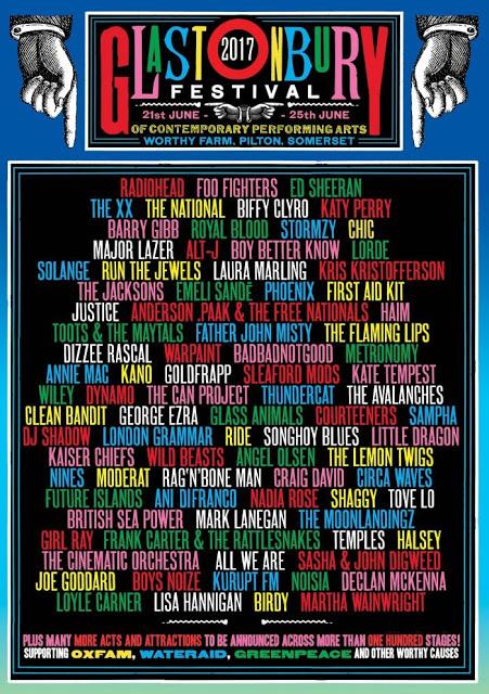 [Noticia] Cartel de Glastonbury 2017