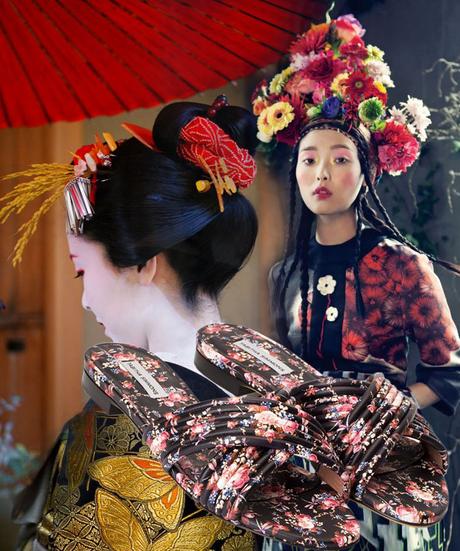 Calzadas como geishas