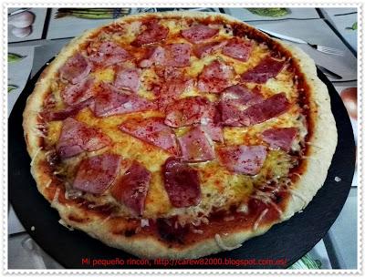 Pizza de lacón a la gallega