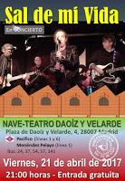 Concierto de Sal de mi vida en Nave-Teatro Daoíz y Velarde