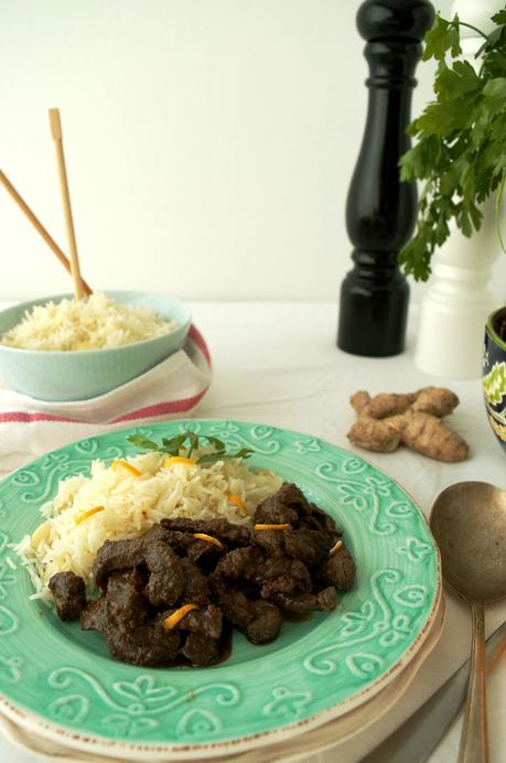 Ternera al aroma de naranja con arroz, con el toque de Karlos Arguiñano Ternera al aroma de naranja con arroz, con el toque de Karlos Arguiñano