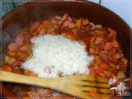 Arroz con embutidos