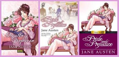 portadas del manga Orgullo y prejuicio