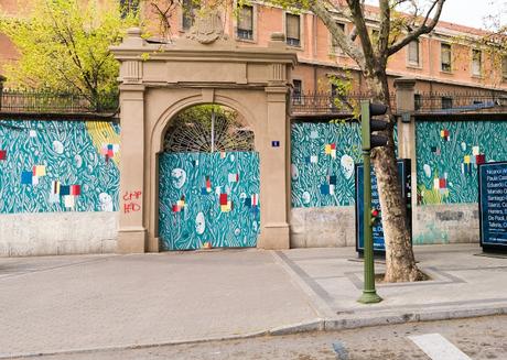 Trampantojos y murales en Madrid. Tabacalera 