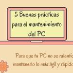 5 Buenas prácticas para el mantenimiento del PC