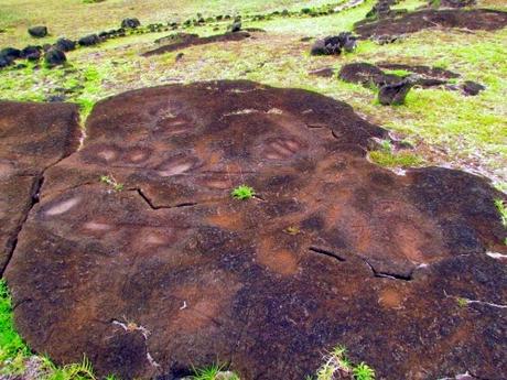 Petroglifos en Rapa Nui