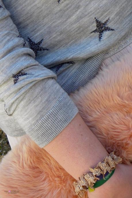 Look talla grande plus size curvy falda tul jersey de estrellas violeta by mango outfit primavera