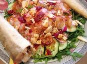 Ensalada rabanos fritura pescado