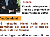 Reflexión sobre problemática acoso trabajo cualquiera formas