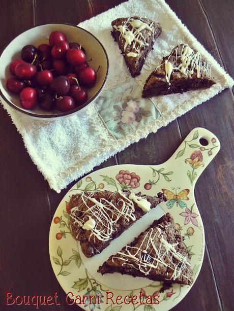 Scones de triple chocolate sin gluten