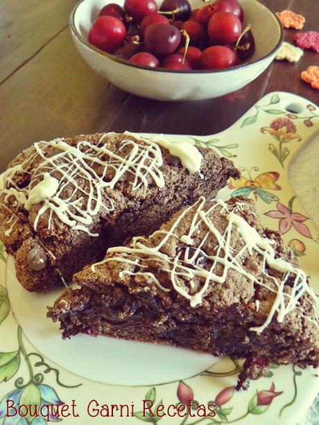 Scones de triple chocolate sin gluten