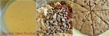 Scones de triple chocolate sin gluten