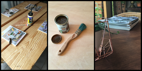 Antes y después de una mesa Antes y después de una mesa