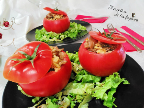 TOMATES RELLENOS DE REVUELTO DE SETAS (Receta de Karlos Arguiñano) TOMATES RELLENOS DE REVUELTO DE SETAS (Receta de Karlos Arguiñano)