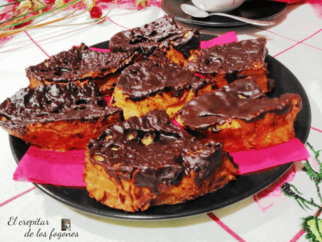 TORRIJAS AL HORNO CON CHOCOLATE