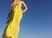 Días playa: vestido largo amarillo Surkana