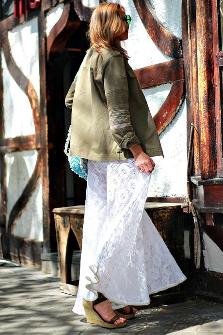 pantalones de campana y parka : SURF PUNK