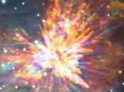 Captada explosión pirotécnica estrellas recién nacidas