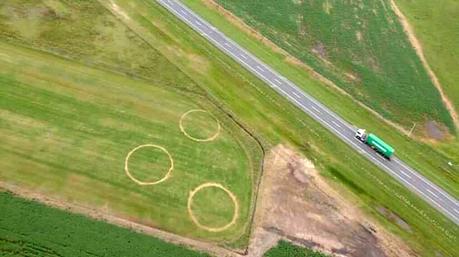 Aparecen tres misteriosos círculos en Argentina