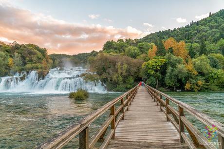 Parque nacional Krka en Croacia cascadas Skradin -Sibenik