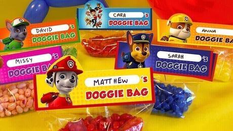 Bolsas de chuches de la Patrulla Canina, para imprimir!