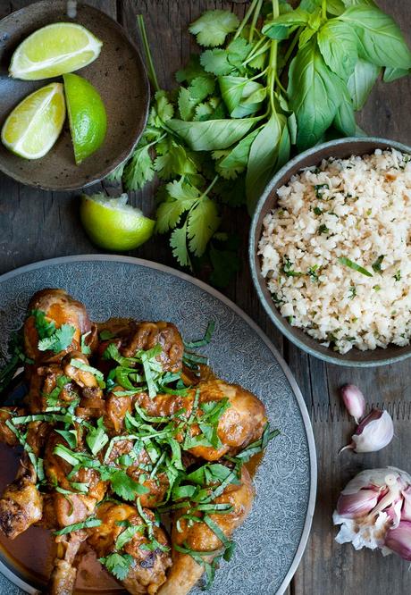 Pollo al curry Thai en Instant Pot