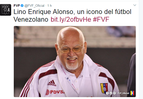 fútbol venezolano llora muerte entrenador nacido Ourense, Lino Alonso. icono fútbol