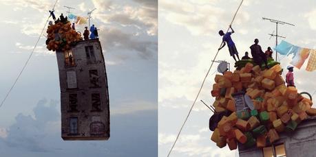 Las mágicas casas voladoras de Laurent Chéhère