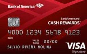 tarjeta bank america cash rewards