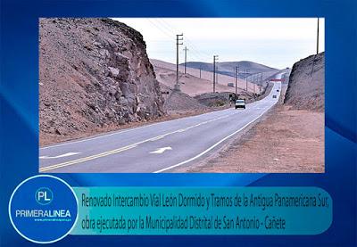 Se hizo realidad: ALCALDE DE SAN ANTONIO INAUGURA OBRA DE MEJORAMIENTO DEL INTERCAMBIO VIAL LEÓN DORMIDO Y TRAMOS DE LA ANTIGUA PANAMERICANA SUR”…