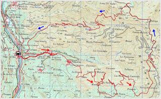 Felgueras-Serralba-L' Insiirtu-El L.lébanu-El Quéndanu-El Xabú
