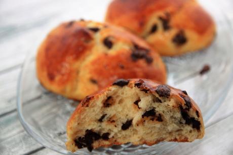 bollitos de leche con chocolate