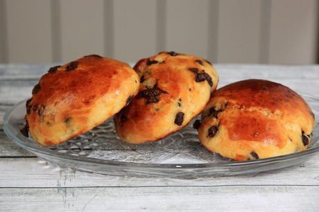 bollitos de leche con chocolate