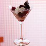 Trifle de chocolate y cerezas