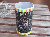 Manualidad para hacer niños, bote reciclado guardar lapices.