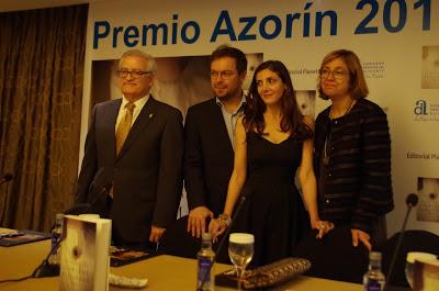 Presentación del premio Azorin 2017, llamadme Alejandra de Espido Freire