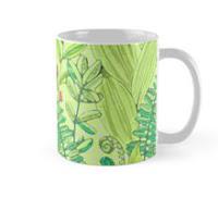 greenery patterns, mug deco ideas