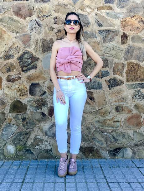 PINK TIE TOP PINK TIE TOP