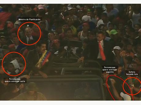 4 videos distintos sobre salida de la caravana de Maduro en San Félix  (VIDEOS)