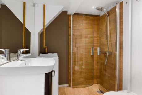 vigas a la vista piso duplex nórdico ladrillo visto estilo nórdico decoración rock musica decoración musical decoración interiores blog decoración 