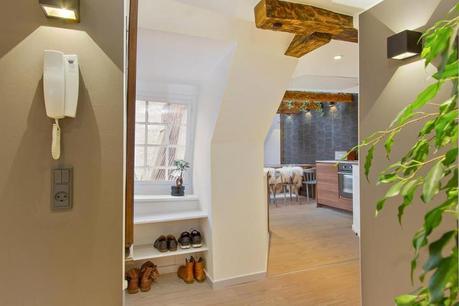 vigas a la vista piso duplex nórdico ladrillo visto estilo nórdico decoración rock musica decoración musical decoración interiores blog decoración 