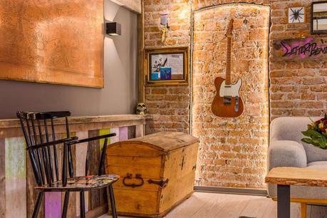 vigas a la vista piso duplex nórdico ladrillo visto estilo nórdico decoración rock musica decoración musical decoración interiores blog decoración 